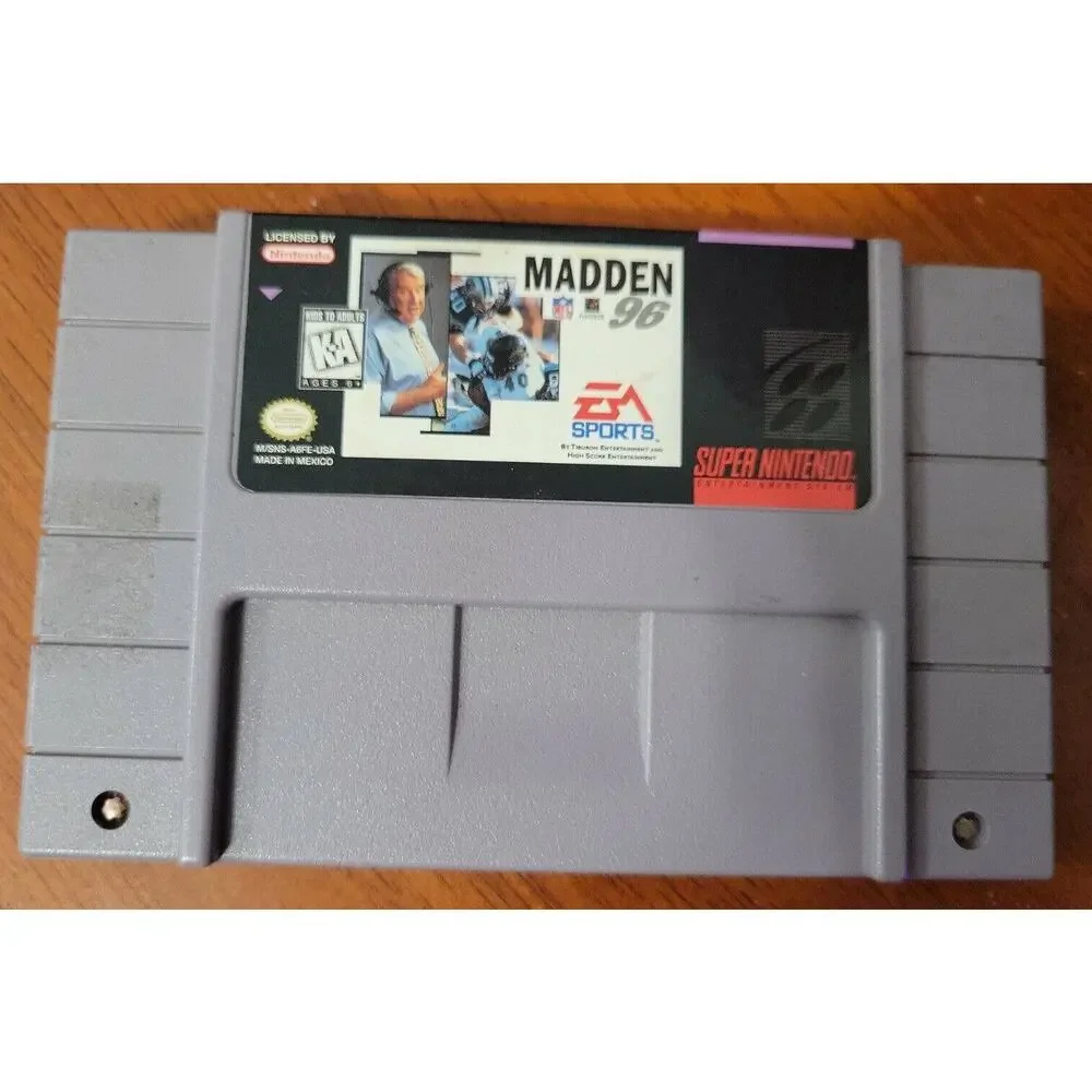 Madden NFL 96 UNTESTED Cartridge (Super Nintendo Entertainment System, 1995)